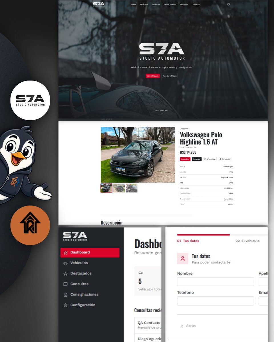 Sitio web de Studio Automotor